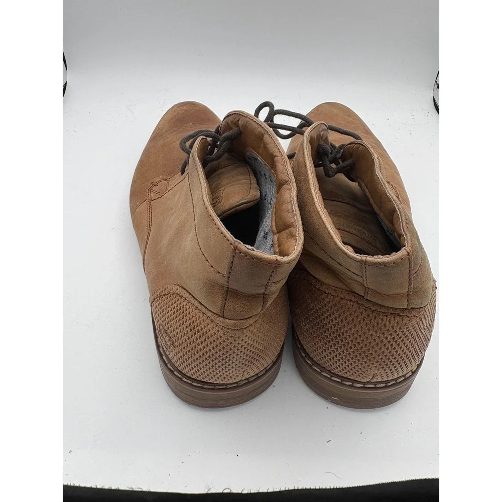 Skechers Boots Mens Size 10 Brown Leather Chukka Ankle Street Dress SN66405